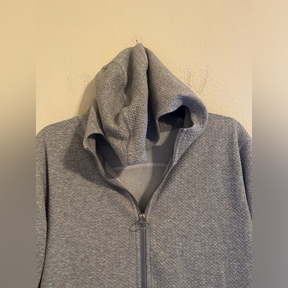 Lululemon All Yours Zip Hood Jacket Bubble Dot Heathered Core Light GreyWhite 4 - Picture 5 of 12